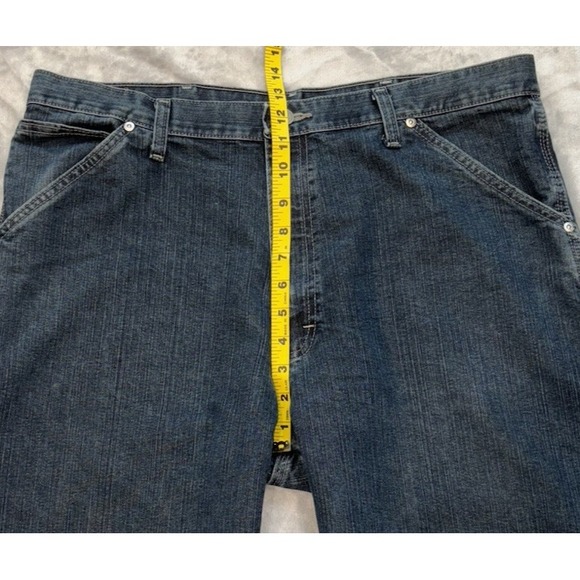 Wrangler Authentic Issue Carpenter Jeans Men 36x32 Blue Utility Loop Workwear - Picture 6 of 11